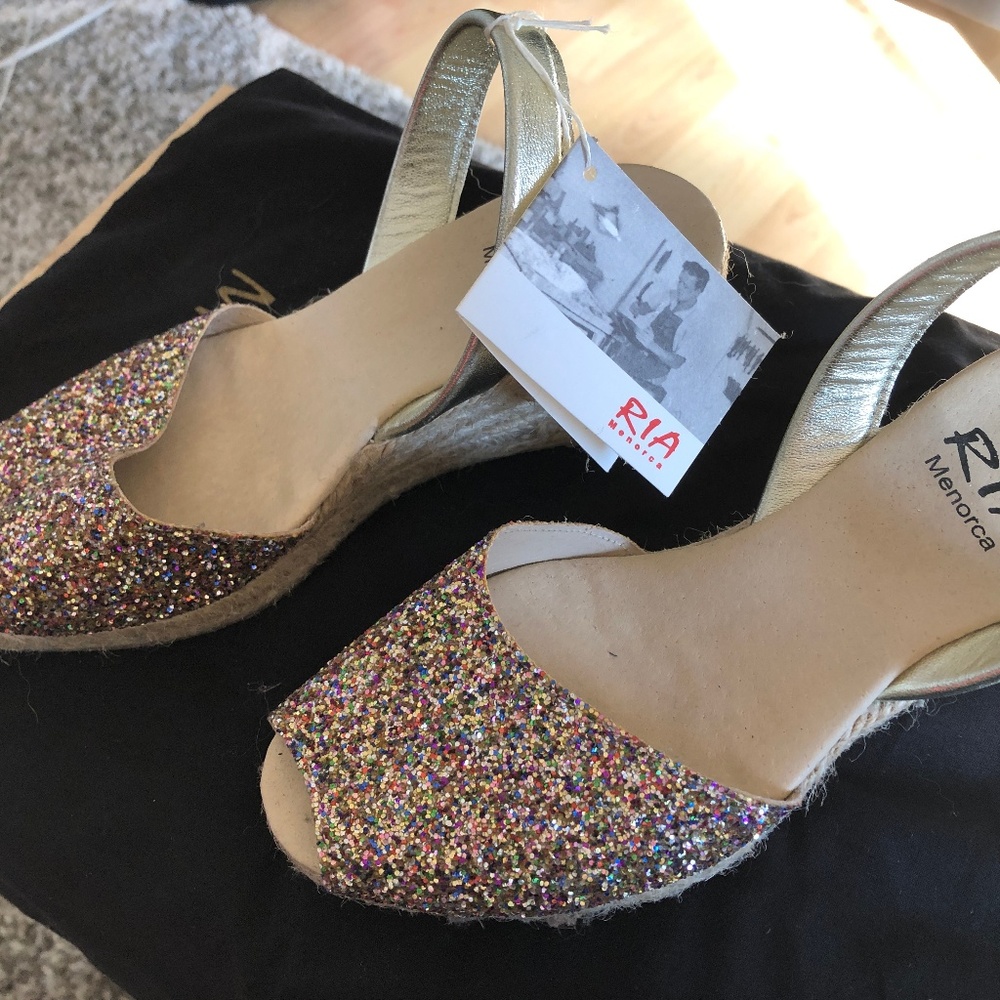 New Ria Menorca glitter shoes
